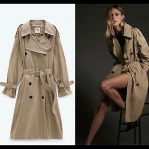 ZARA LIMITED EDITION WATER REPELLENT TRENCH SIZE S